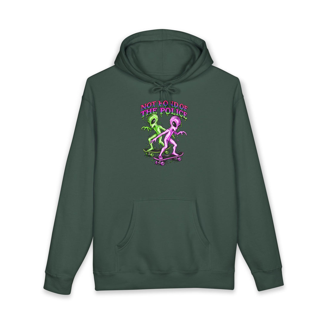 Not Fond Of The Police Hoodie — Aliens Skateboarding Anti-police Skate