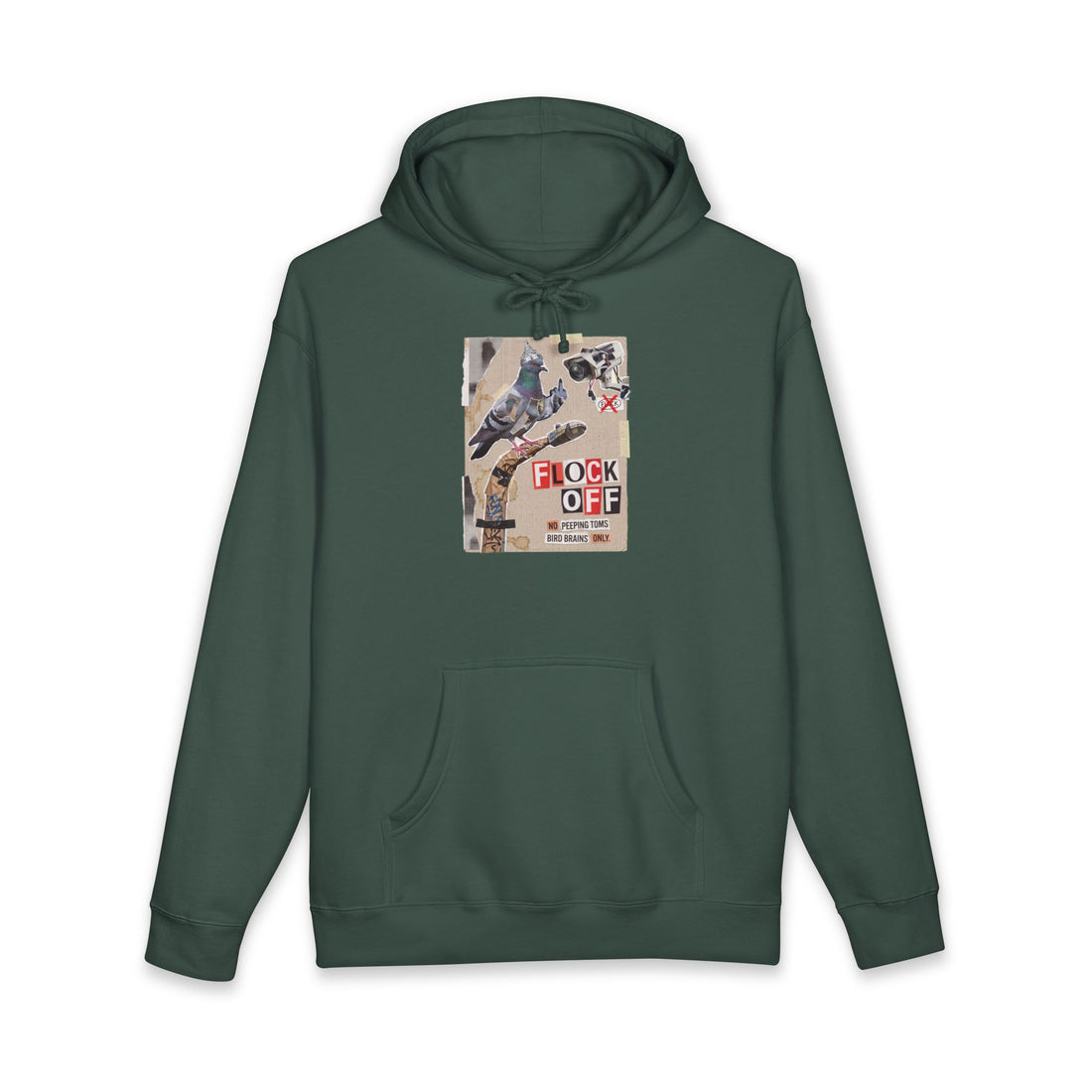Flock Off Hoodie — Birds Aren't Real Conspiracy Theory Joke