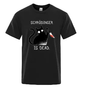 Schrödinger Is Dead – Evil Cat Physics Tee