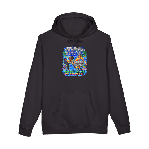 AI Could Never Hoodie — Funny Office Humor — Black