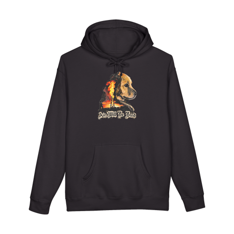 Air Will Be Bud Hoodie — There Blood Movie Parody Golden Retriever Oil — Black