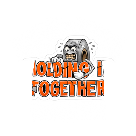 Barely Holding It Together Sticker - Funny Burnout Decal