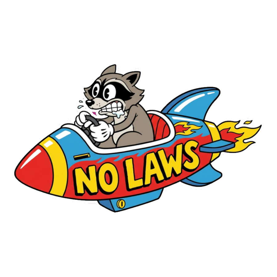 Become Ungovernable Raccoon Sticker — Funny Trash Panda Meme