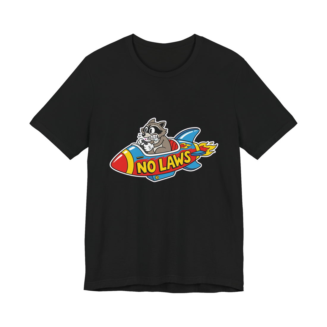 Become Ungovernable Raccoon Tee — Funny Feral Trash Panda Shirt — Black
