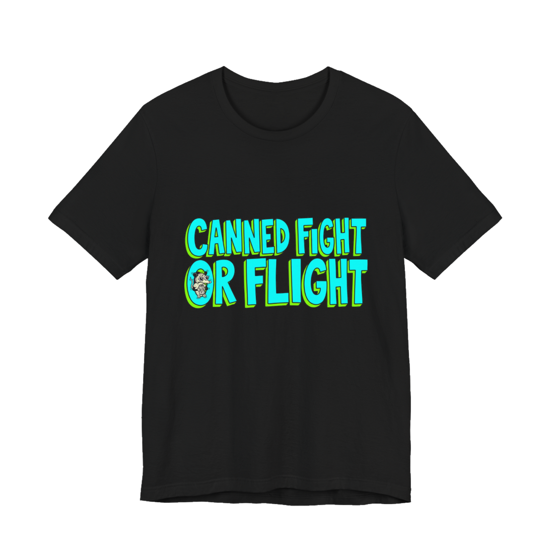 Canned Fight-Or-Flight — Funny Possum Energy Drink T-Shirt