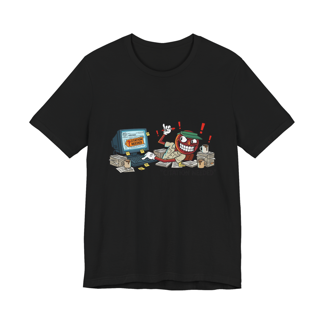 Citation Needed Shirt — Bureau of Epistemological Maintenance Tee — Black