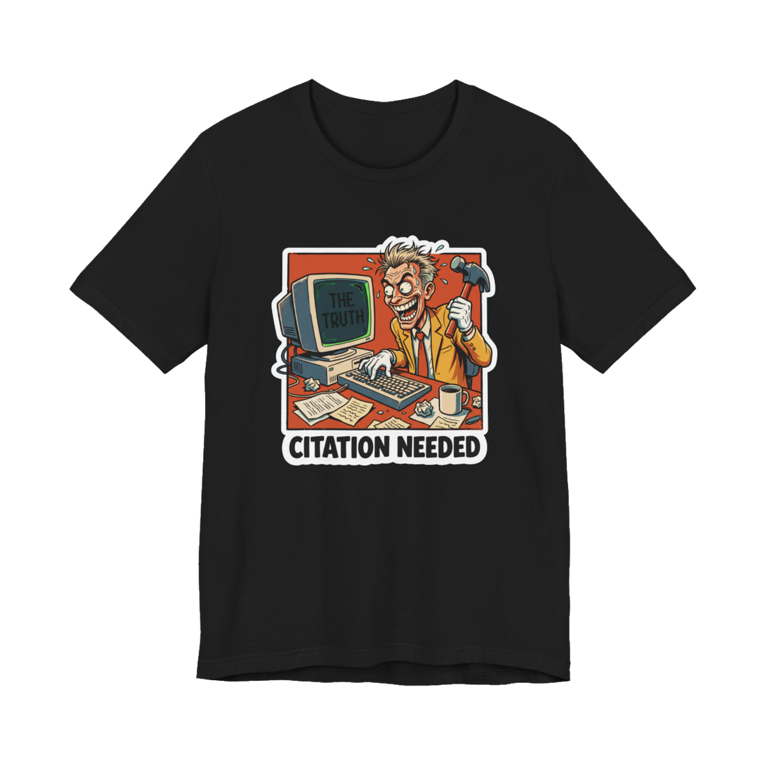 Citation Needed Shirt — Funny Wikipedia Editor Tee — Black