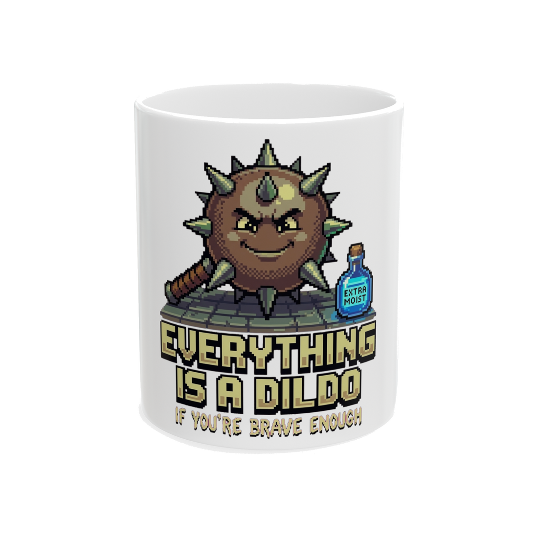 Critical Bravery — Funny Tabletop RPG Joke Mug
