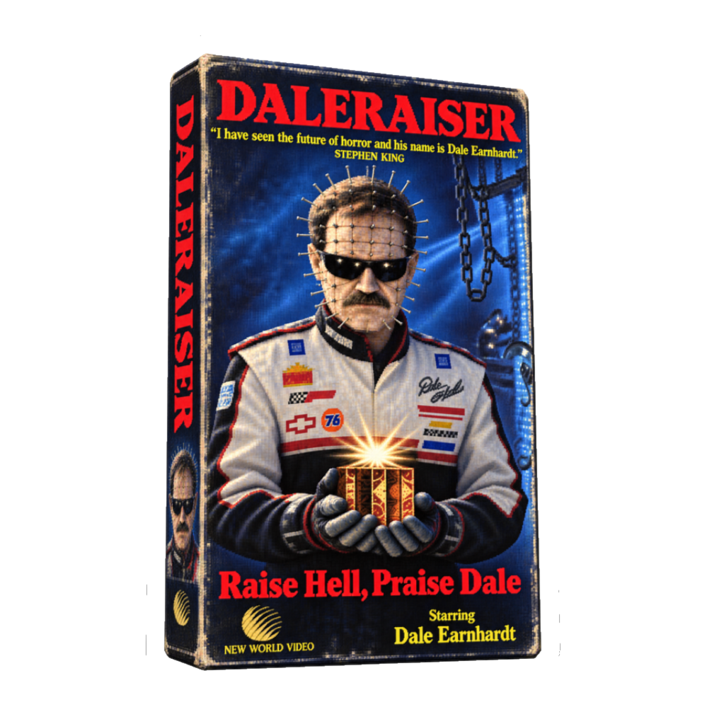 Daleraiser Sticker — Funny Dale Earnhardt Hellraiser — White