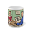 Diagnosed: Having Opinions — Funny Feminist Coffee Mug — view 1