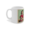Diagnosed: Having Opinions — Funny Feminist Coffee Mug — view 2