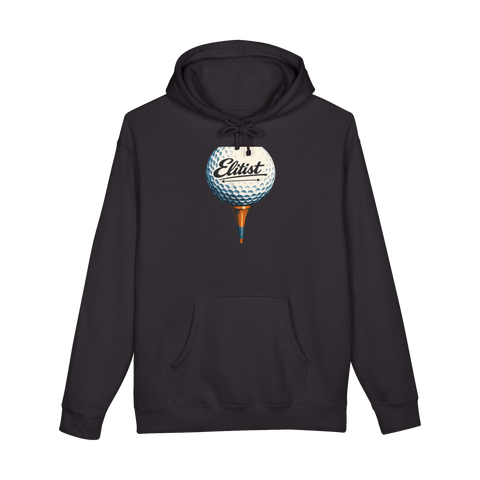 Elitist Golf Parody Hoodie — Funny Titleist Parody — Black