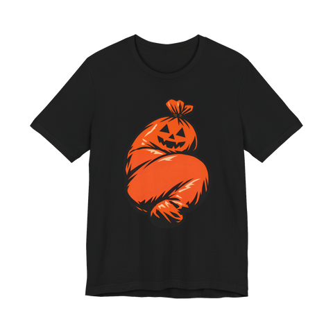 Festive Yard Waste T-Shirt — Spooky Season Opens Autumn True Crime — Black