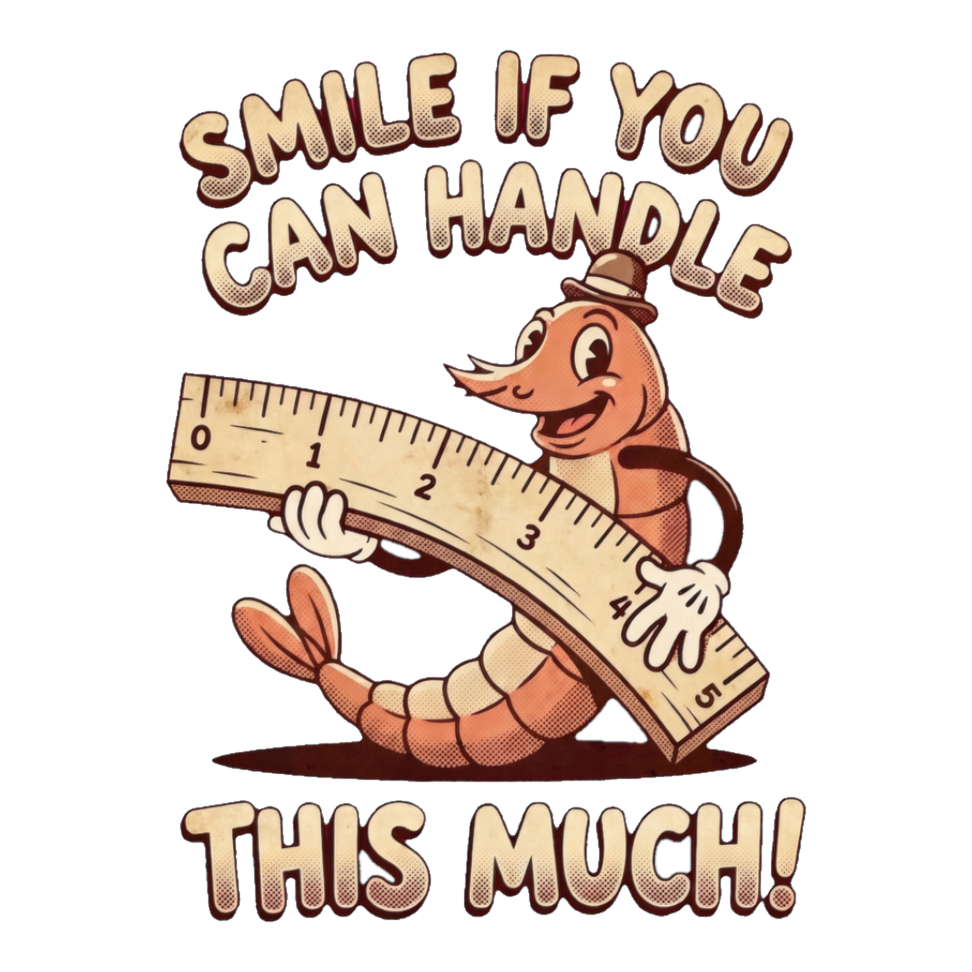 Four Honest Inches Sticker — Funny Worm Ruler Size Joke — White