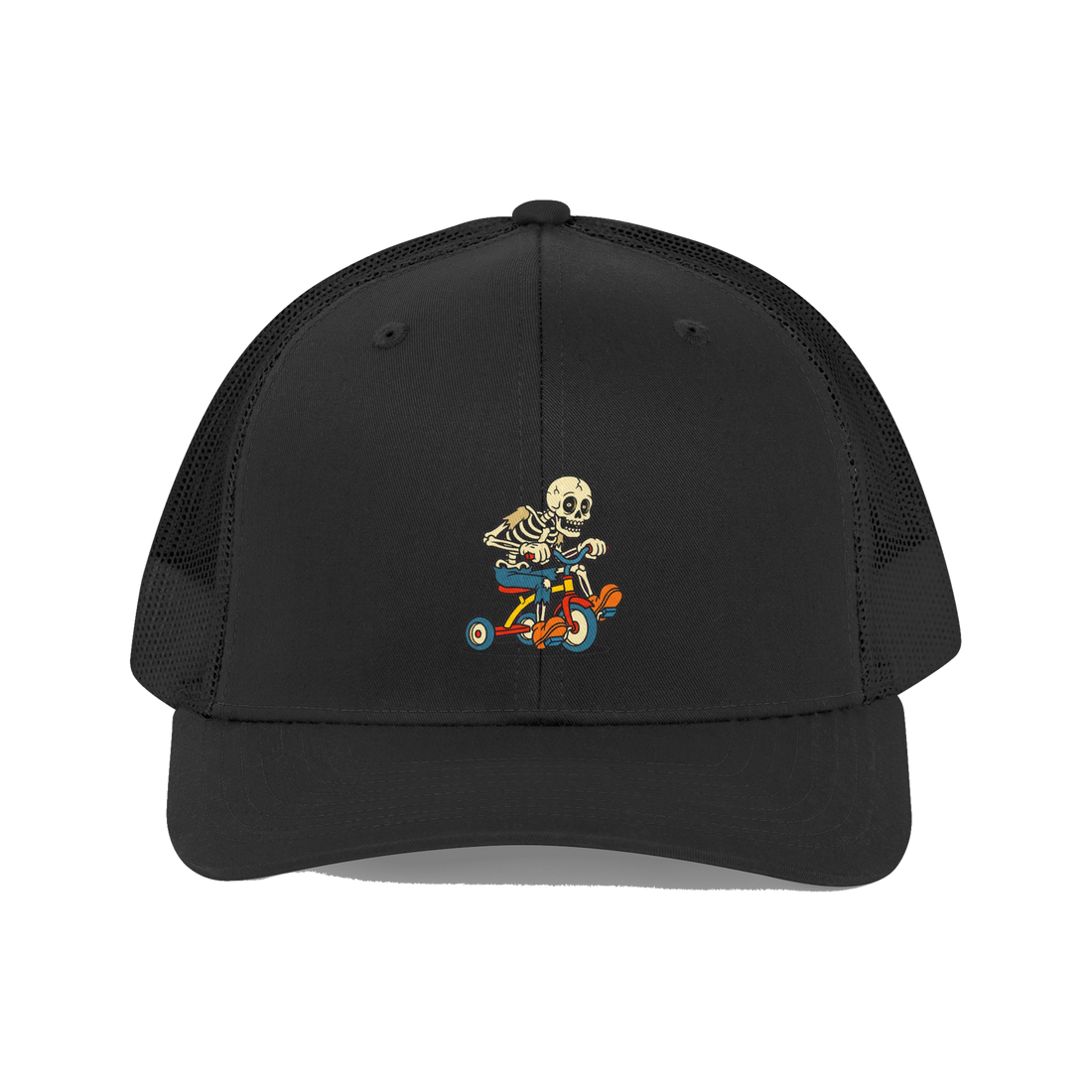 Fully Grown Adult Hat — Funny Existential Dread Trucker Cap — Black