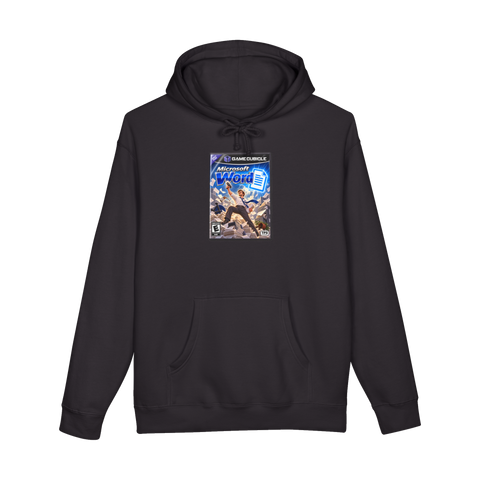 Game Cubicle Hoodie — Funny Office Video Game Parody — Black