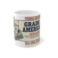 Grade A American Stamp — Funny Retro Inspector Coffee Mug — view 1