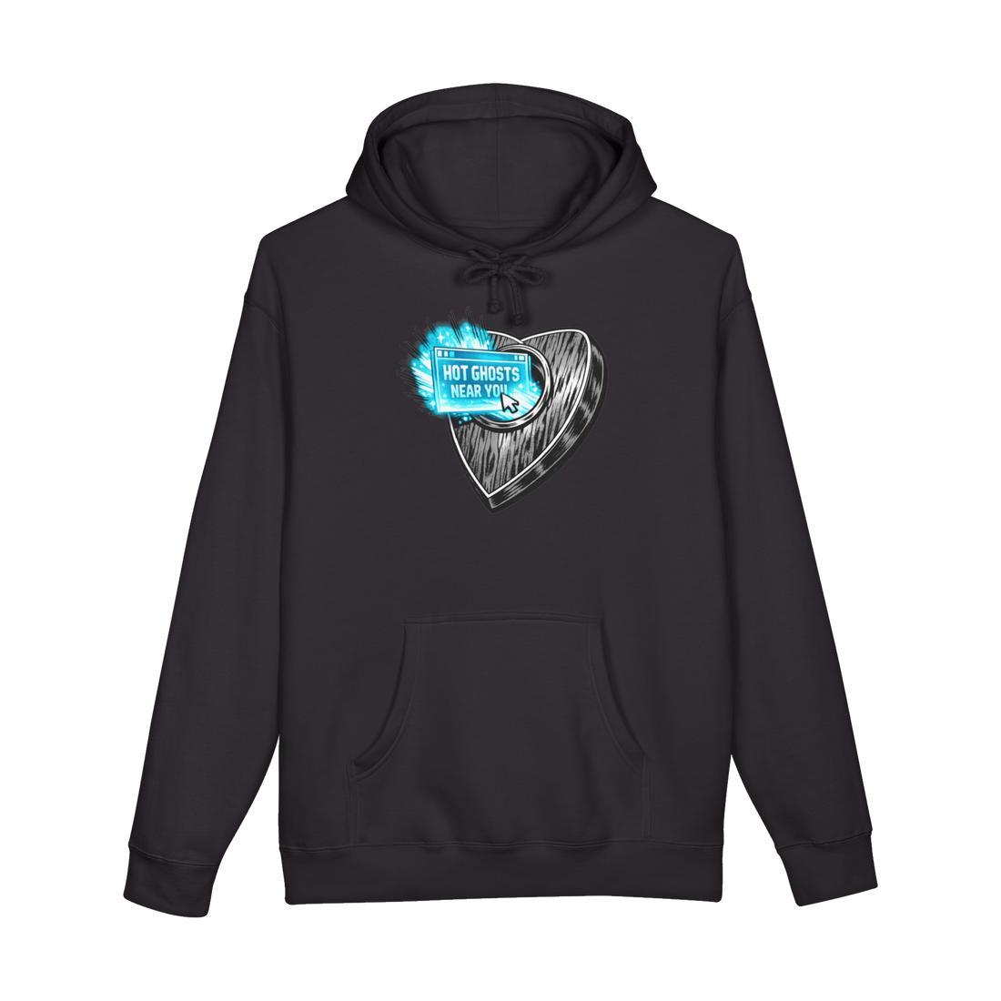 Hot Local Poltergeists Hoodie - Ouija Board Occult Spam — Black