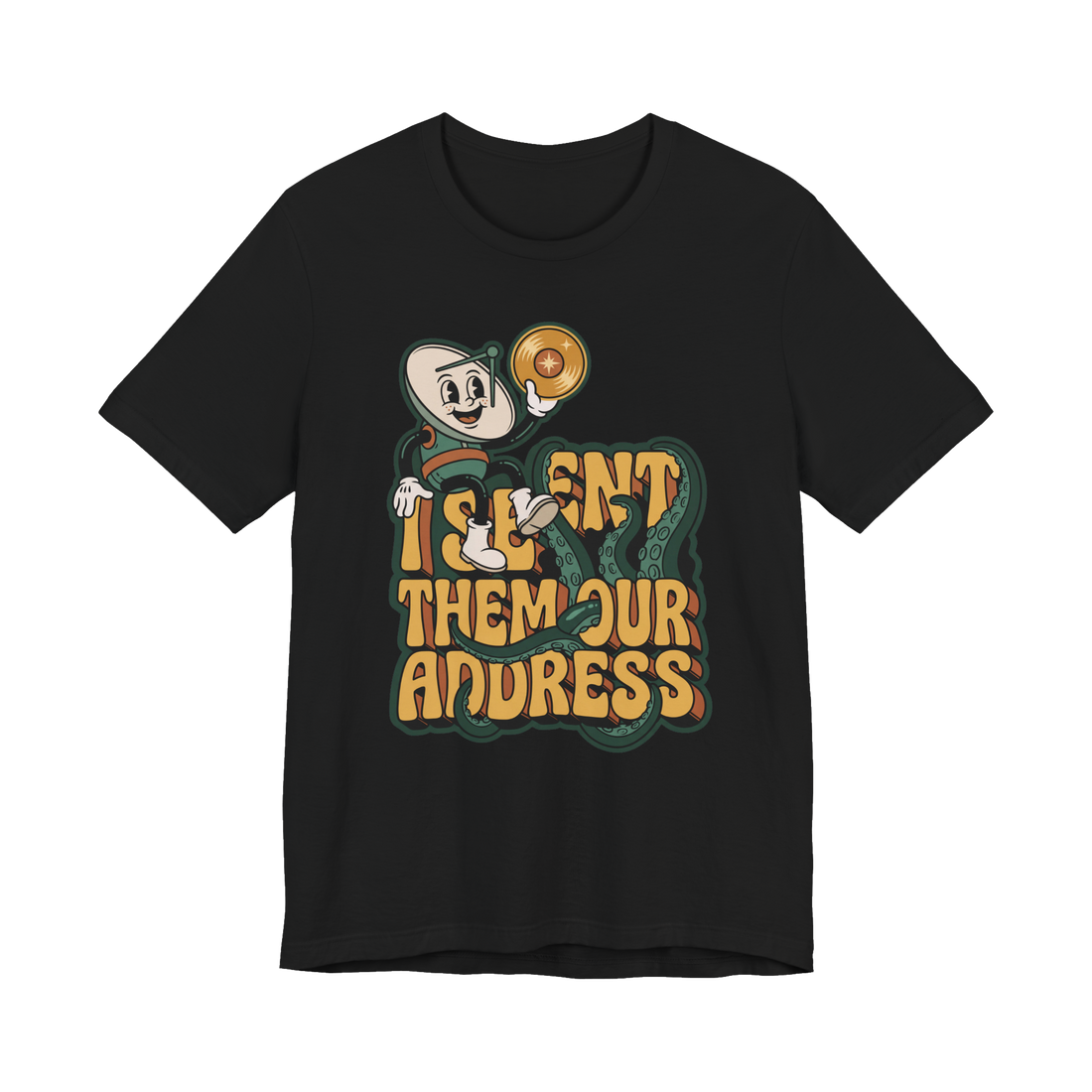I Doxxed Earth Shirt — Funny Alien Invasion Graphic Tee — Black
