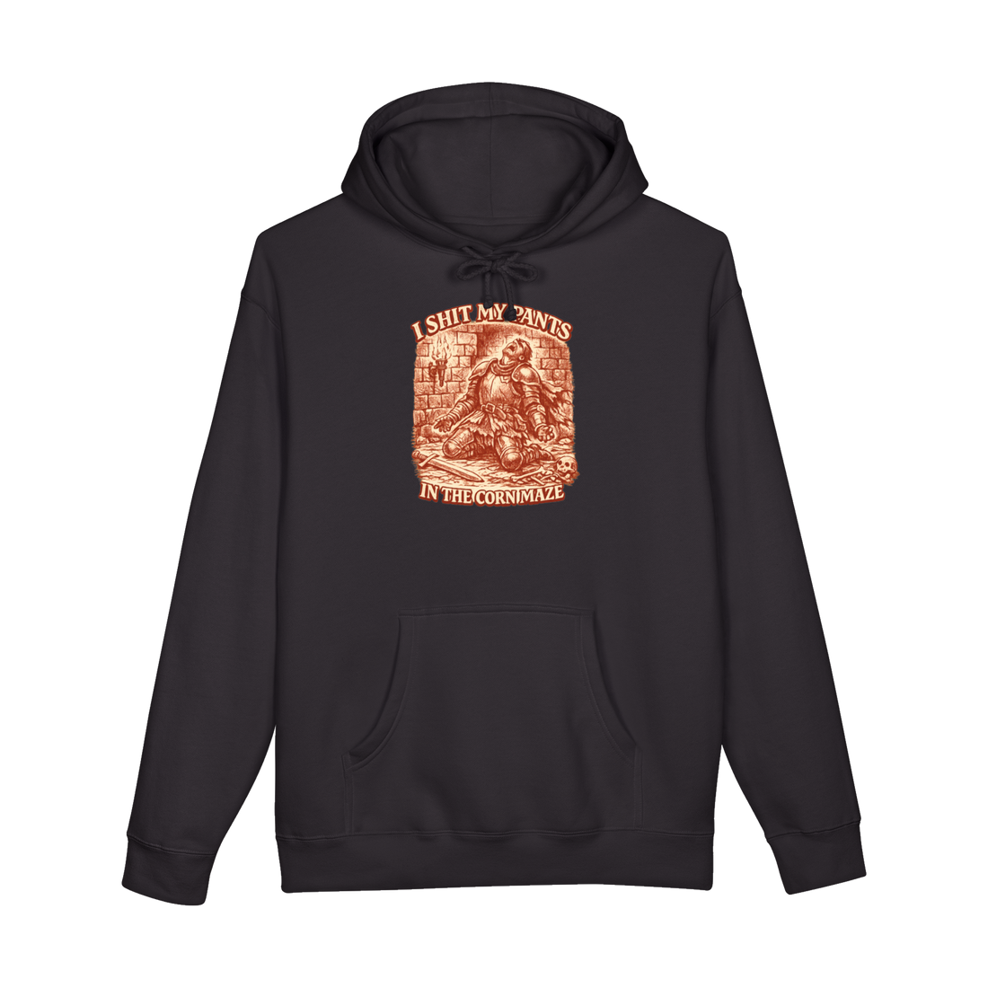 Corn Maze Critical Fail Hoodie — Funny Halloween DnD RPG — Black