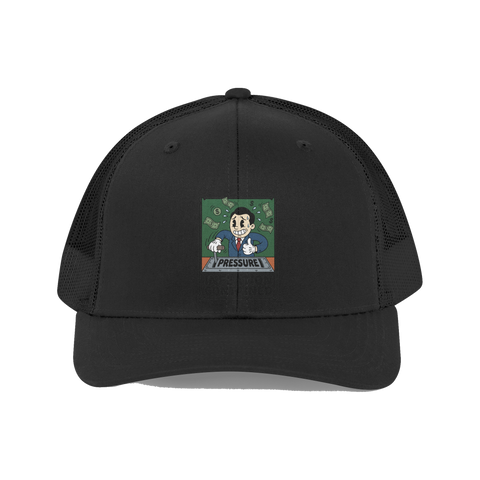 Inflation Contained Hat — Funny Money Printer Meme Cap — Black
