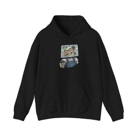 Just A Quick Question On The Screen — Hoodie — Black