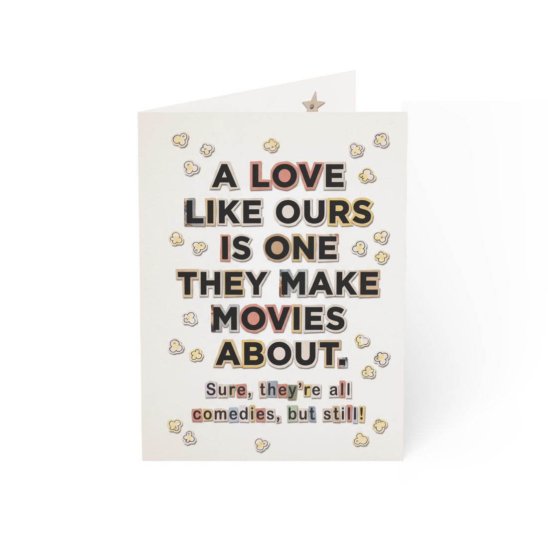 Love Like Ours Comedy Movie Joke Romantic Greeting Card — 3.5" x 4.9" (Vertical) / Coated (both sides) / 1 pc