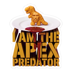 Mechanically Separated Apex — Ironic Dino Nugget Sticker