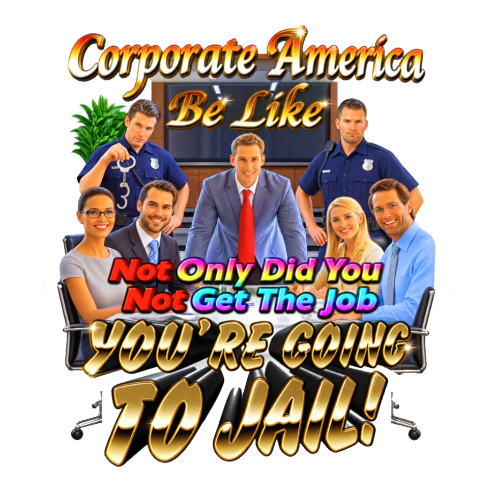 Not Only Did You Not Get The Job Sticker — Funny Corporate America — White