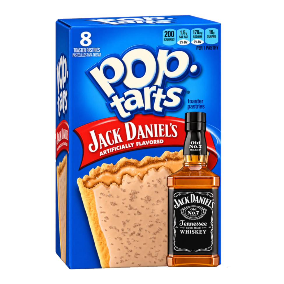 Old No. 7 Toaster Pastries Sticker — Funny Pop-Tarts — White