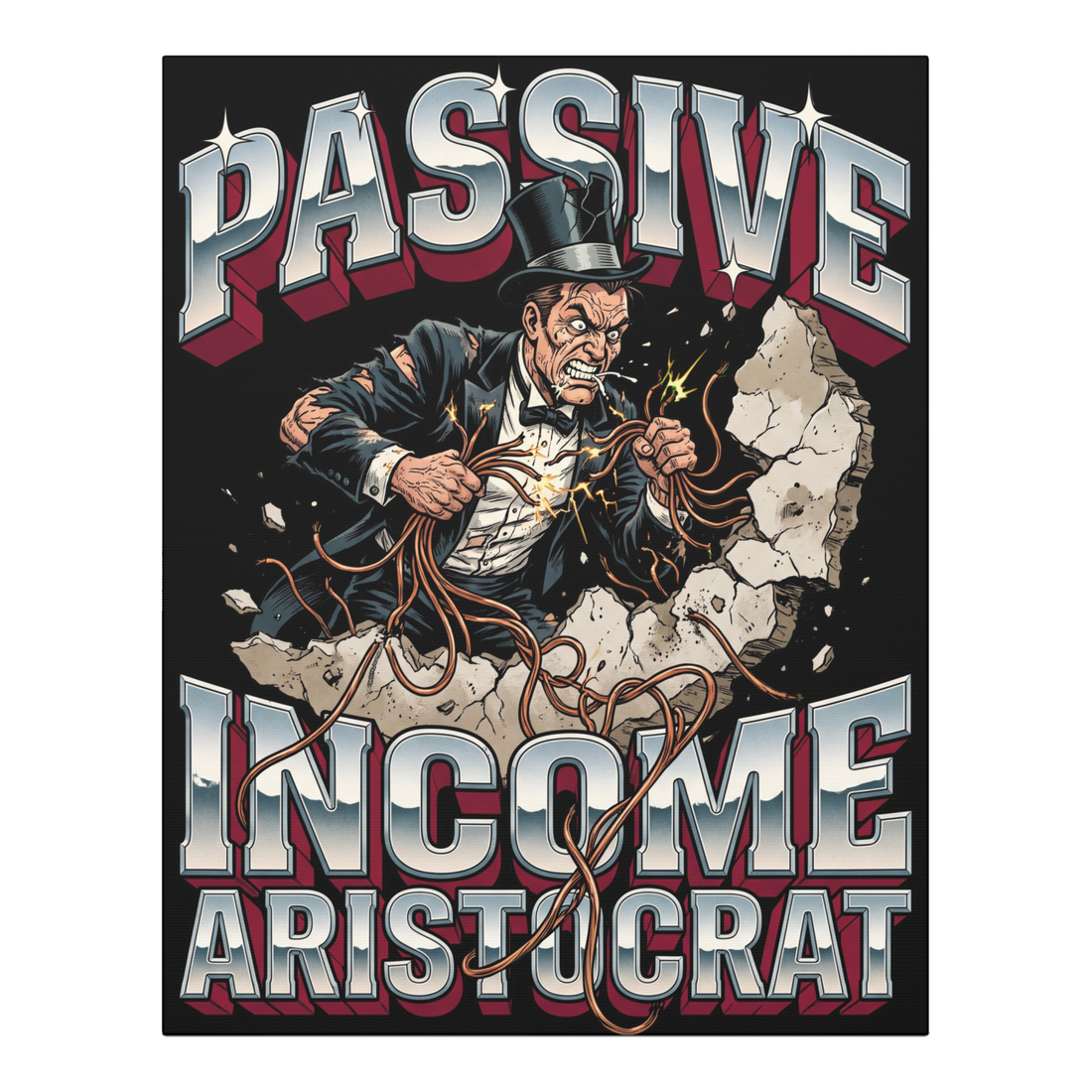 Passive Income Wall Art — Funny Landlord Decor — 0.75''