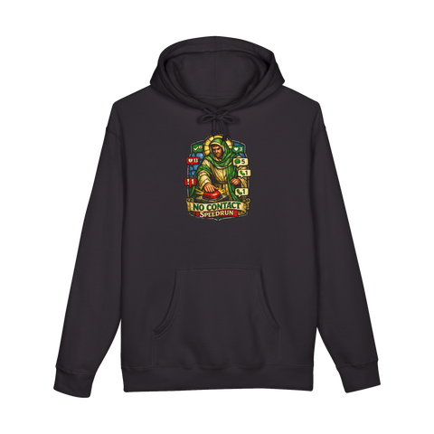 Patron Saint of Blocking Hoodie — Funny Introvert Gift — Black