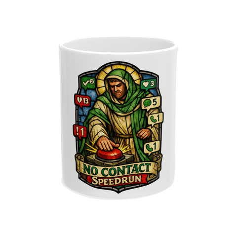 Patron Saint of Blocking Mug — Funny Introvert Gift