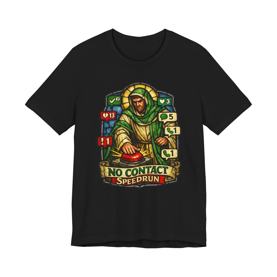 Patron Saint of Blocking Shirt — Funny Anti-Social Tee — Black