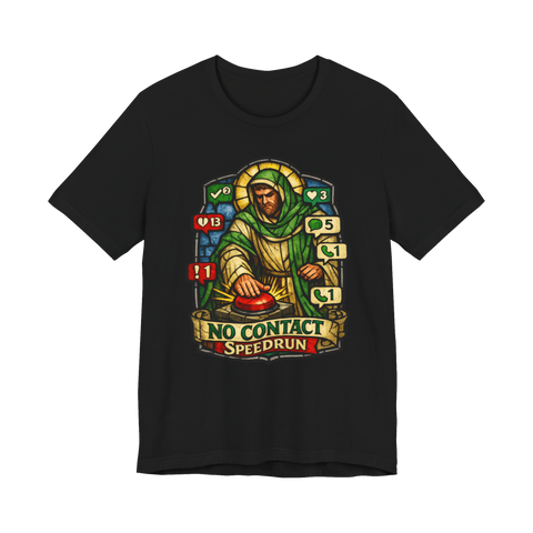 Patron Saint of Blocking Shirt — Funny Anti-Social Tee — Black
