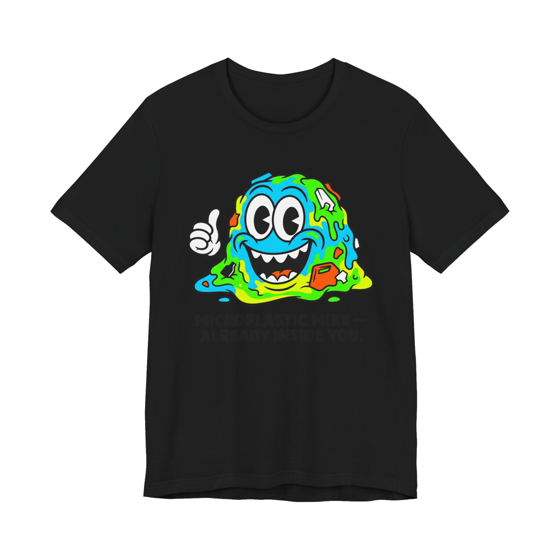 Polymer Pete Bloodstream Residency - Funny Microplastics T-Shirt — Black