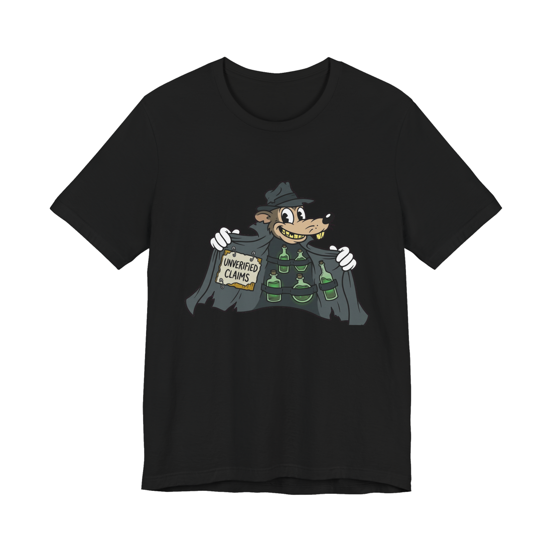 Premium Unverified Claims Tee — Funny Internet Meme Shirt — Black