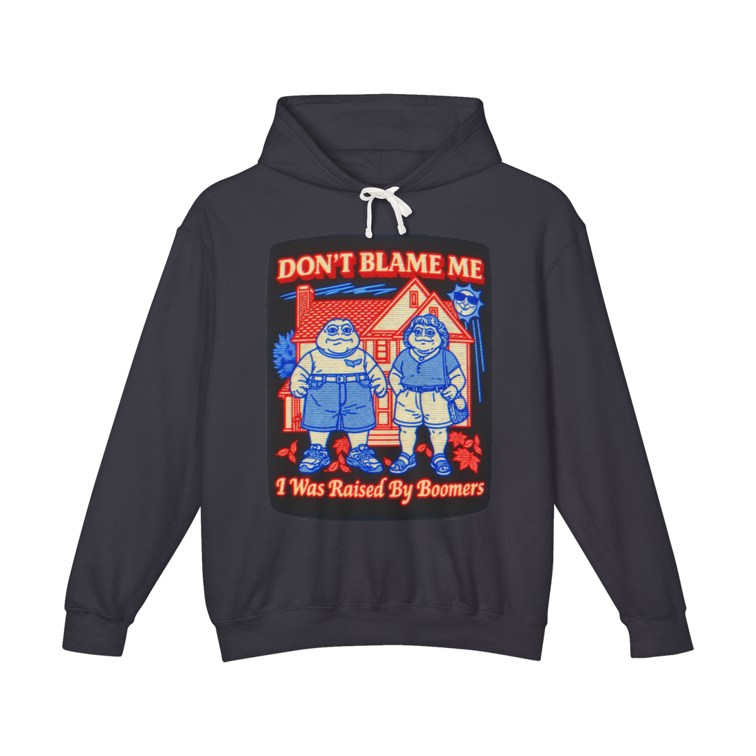 raised by literal dinosaurs Hoodie — Dinosaurs TV Show Boomer Humor — Black
