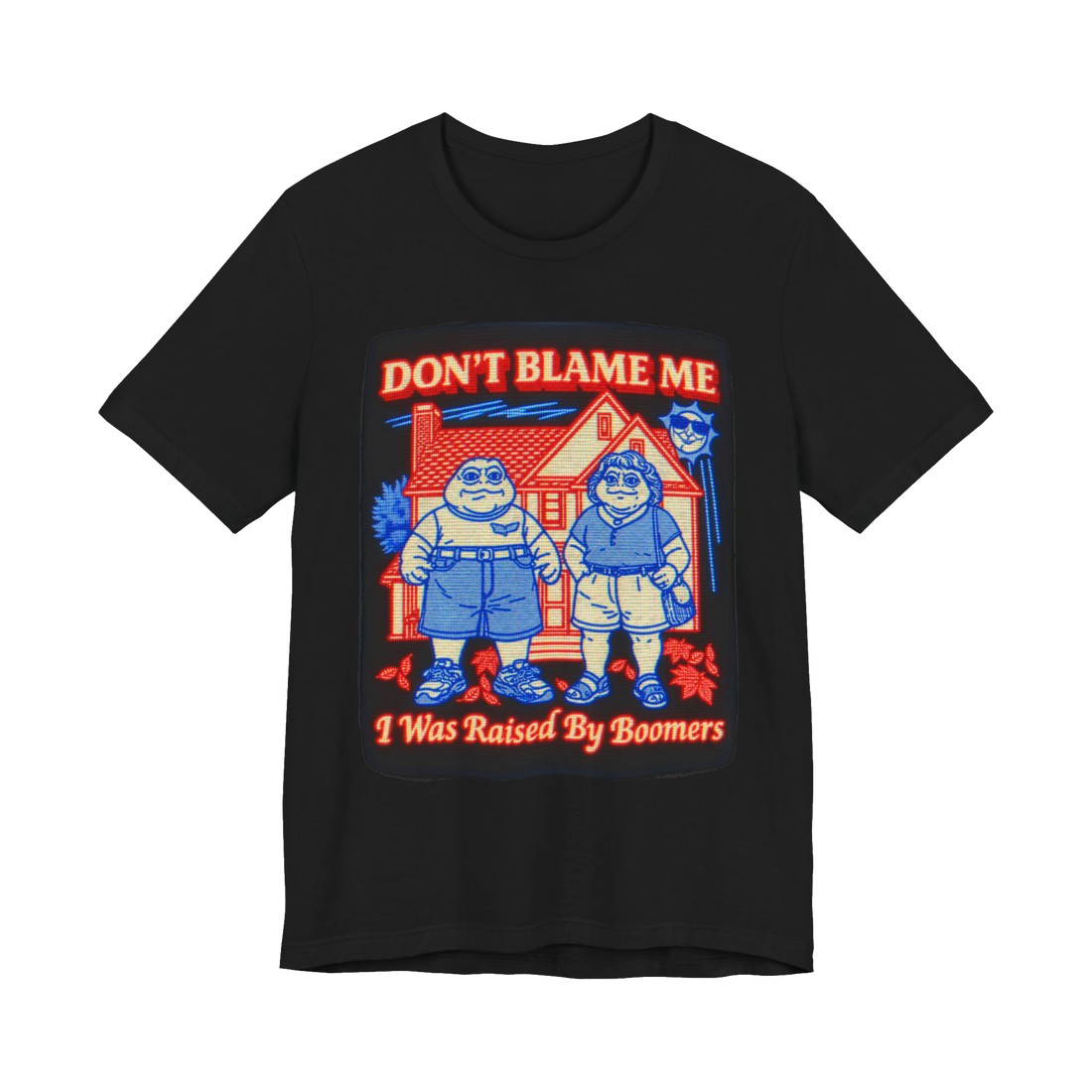 raised by literal dinosaurs T-Shirt — Dinosaurs TV Show Boomer Humor — Black