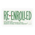 Re-Enrolled: Voluntary Participation Not Verified Funny Sticker — view 1