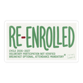 Re-Enrolled: Voluntary Participation Not Verified Funny Sticker — view 2