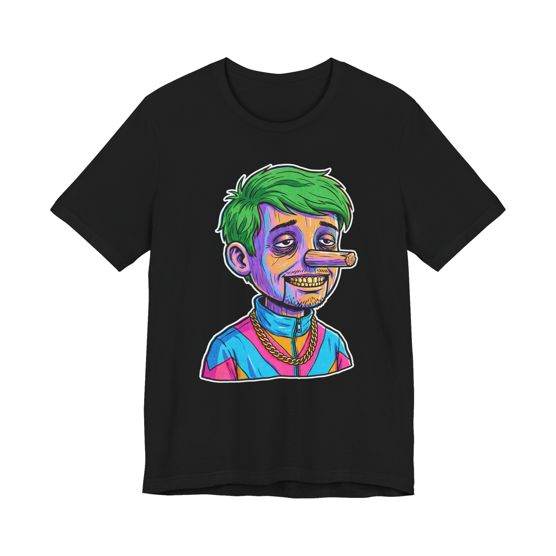Sawed-Off Liar — Cursed Bootleg Mascot Shirt — Black