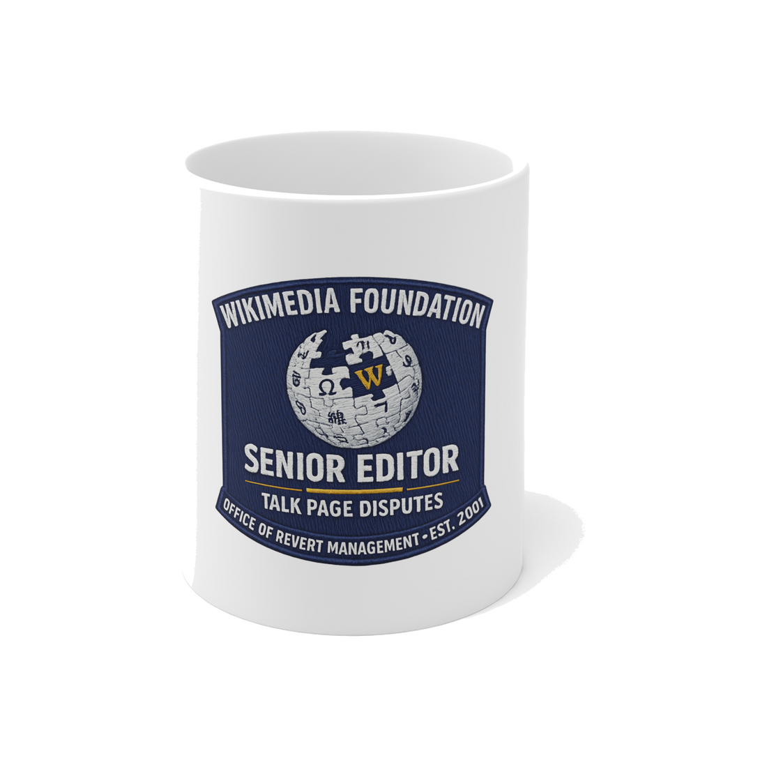 Senior Editor, Talk Page Disputes — Mug