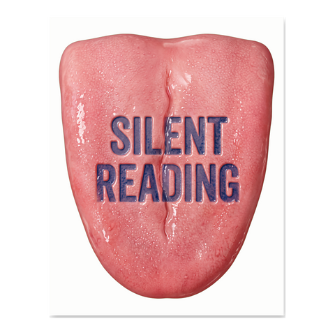 Silent Reading Flesh Wedge — Poster