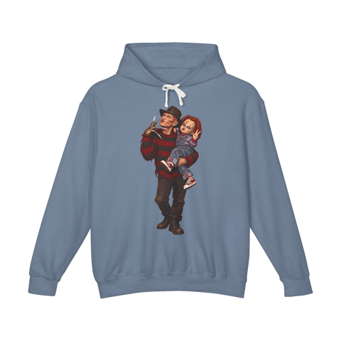 Slay Queens Hoodie — Funny Freddy Krueger Chucky — Blue Jean