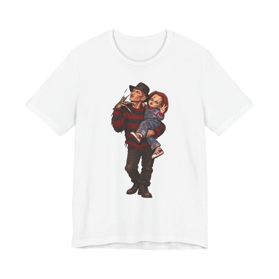 Slay Queens T-Shirt — Funny Freddy Krueger Chucky — White