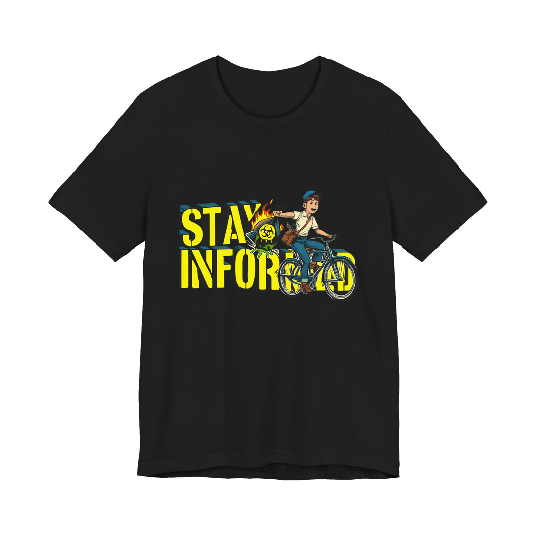 Stay Informed Doomscrolling Shirt — Funny Psychic Damage Tee — Black