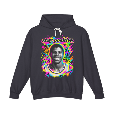 Stay Positive Magic Hoodie — Funny Magic Johnson — Black