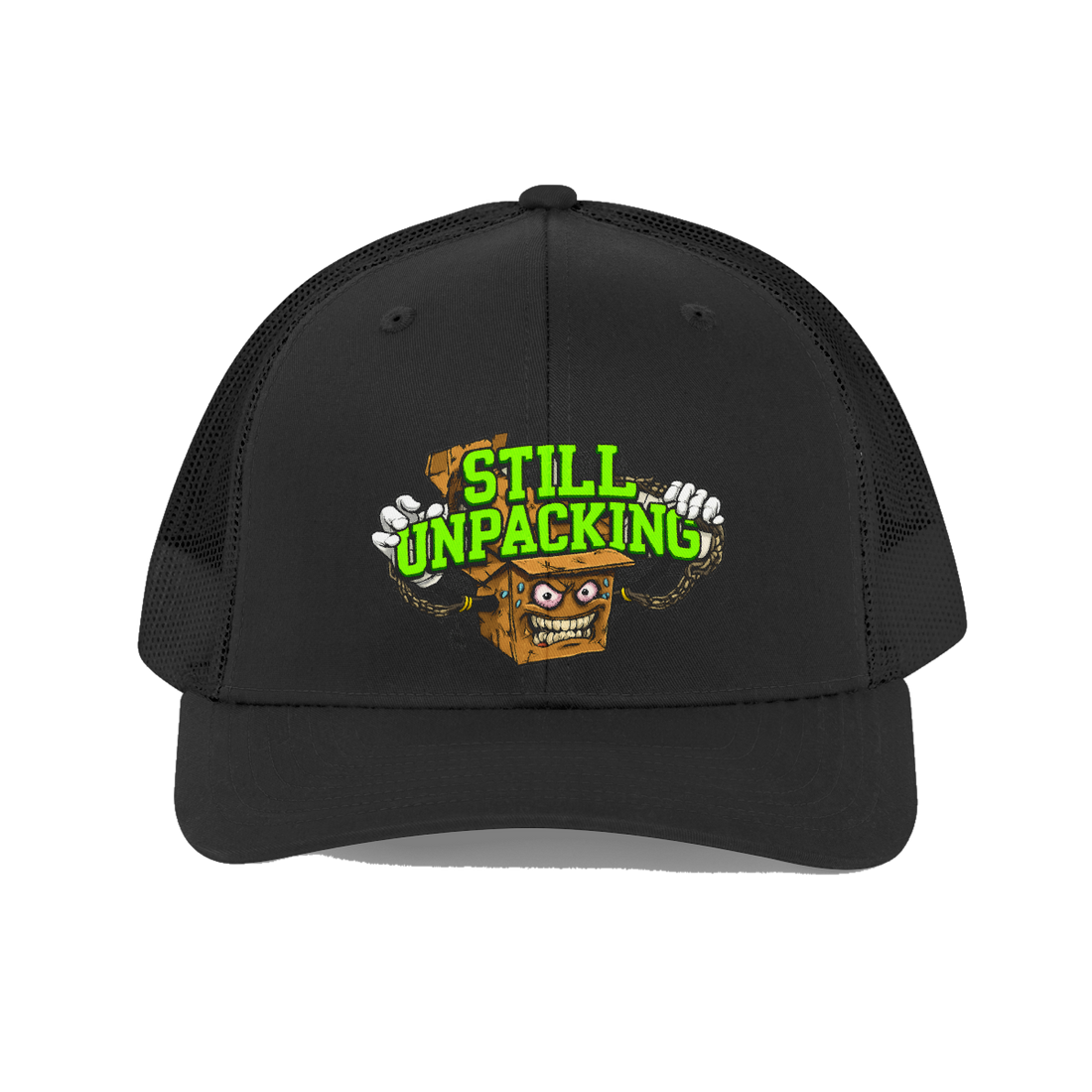 Still Unpacking Dad Hat — Funny Therapy Humor Cap