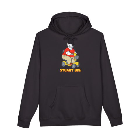 Stuart Big Hoodie — Little Mobility Scooter Obese Mouse Parody Rascal — Black